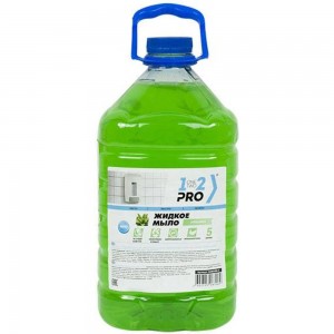 Жидкое мыло 1-2-Pro алоэ вера 5 л, ПЭТ, бутыль БХМАВБ-5