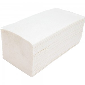 Бумажное полотенце 1-2-Pro 1 слой, ЭКОНОМ Z-сложение, 23х21 см., 200 л., белый. целлюлоза ПБVЭ1-200