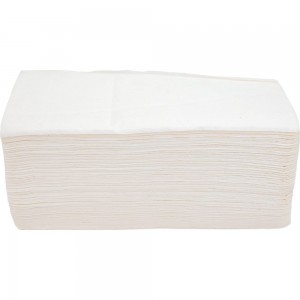 Бумажное полотенце 1-2-Pro 2 слоя ЛЮКС Z-сложение, 22х23 см., 200 л., белый ПБVЛ2-200