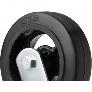 Большегрузное чугунное колесо поворотное с панелью SCD 63 (150 мм; 230 кг) А5 1000089