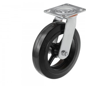 Большегрузное чугунное колесо поворотное с панелью SCD 80 (200 мм; 280 кг) А5 1000090