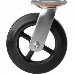 Большегрузное чугунное колесо поворотное с панелью SCD 80 (200 мм; 280 кг) А5 1000090