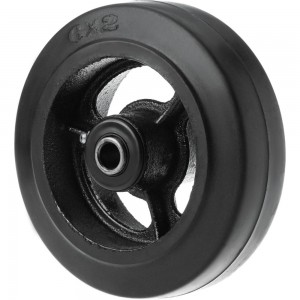Большегрузное чугунное колесо без крепления D 63 (150 мм; 230 кг) А5 1000084