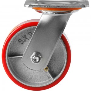 Большегрузное полиуретановое колесо поворотное с панелью SCP 55 (125 мм; 280 кг) А5 1000102