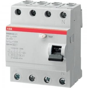Выключатель диф.тока ABB 4мод. FH204 AC-40/0,3 2CSF204003R3400