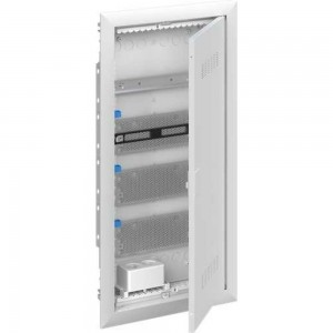 Мультимедийный шкаф с дверью ABB uk640mv с вентиляционными отверстиями и din-рейкой (4 ряда) 2CPX031392R9999