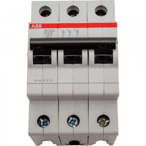 Автоматический выключатель ABB 3-полюсной sh203 c63 2CDS213001R0634