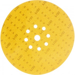 Шлифовальный круг на липучке ABRAFORM Giraffe GOLD 225 мм, 9 отв., Р180 AF-GG-180