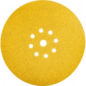 Шлифовальный круг на липучке ABRAFORM Giraffe GOLD 225 мм, 9 отв., Р100 AF-GG-100