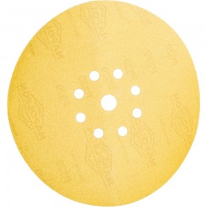 Шлифовальный круг на липучке ABRAFORM Giraffe GOLD 225 мм, 9 отв., Р320 AF-GG-320