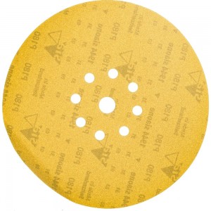 Шлифовальный круг на липучке ABRAFORM Giraffe ONE 225 мм, 9 отв., Р180 AF-GO-180