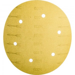 Круг шлифовальный на липучке Giraffe GOLD (225 мм; 6 отверстий; Р320) ABRAFORM AF-GG6-320