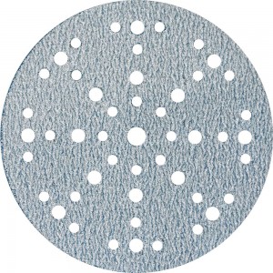 Шлифовальный круг на липучке GRANAT 48+1 отв., 150 мм, P120, 5 шт ABRAFORM AG5-150-49-P120