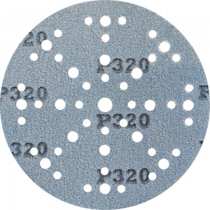 Шлифовальный круг на липучке GRANAT 48+1 отв., 150 мм, P320, 5 шт ABRAFORM AG5-150-49-P320