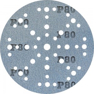 Шлифовальный круг на липучке GRANAT 48+1 отв., 150 мм, P80, 5 шт ABRAFORM AG5-150-49-P80