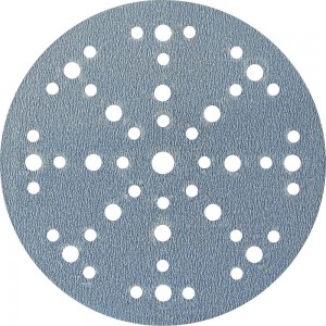 Шлифовальный круг на липучке GRANAT 48+1 отв., 150 мм, P500, 5 шт ABRAFORM AG5-150-49-P500