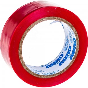 Изолента ABRO 0,18x10 9,1 м красная ET-912-18-10-RED-RW