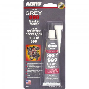 Герметик прокладок ABRO серый 999 США 42,5 г 9-AB-42-R