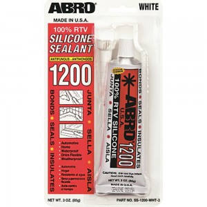 Силиконовый герметик ABRO 85г белый SS-1200-WHT-3