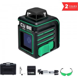 Построитель лазерных плоскостей ADA CUBE 360 Green Ultimate Edition А00470