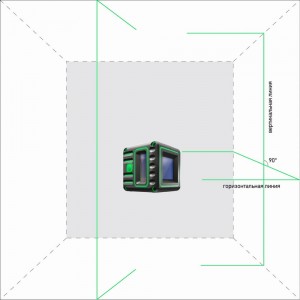 Построитель лазерных плоскостей ADA Cube 3D Green Professional Edition А00545