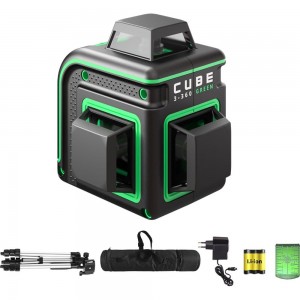 Построитель лазерных плоскостей ADA Cube 3-360 GREEN Professional Edition А00573