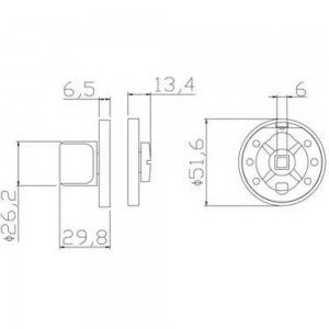 Завёртка сантехническая ADDEN BAU WC SR-003 NICKEL 940002023019