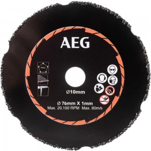 Диск карбидный AAKMMAC01 (76х10х1 мм) для отрезной машины AEG 4932478590