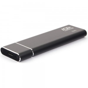 Внешний корпус AgeStar USB 3.1 Type-C M.2 NVME (M-key), алюминий, черный, 31UBNV5C (BLACK)