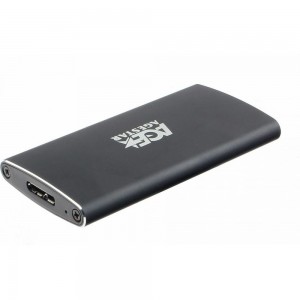 Внешний корпус AgeStar USB 3.0 mSATA, алюминий, черный, 3UBMS2 (BLACK)
