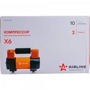 Двухпоршневой компрессор Airline STANDARD X6 CA-070-17S (70л/мин, 10 АТМ)