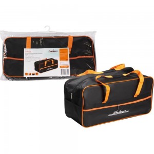 Дорожная автомобильная большая сумка Airline 54х29х20 см, черная/оранжевая AR-BAG-02