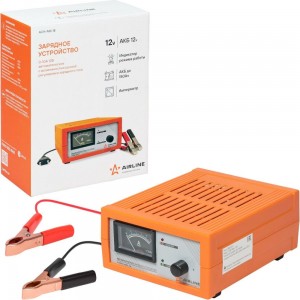 Зарядное устройство AIRLINE 0-10 А, 12 В, амперметр, ручная регулировка зарядного тока, импульсное ACH-AM-18