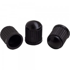 Колпачки на шинный вентиль AIRLINE черные, пластик, 60 шт. AVC-60-01