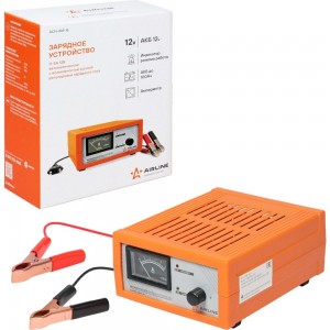 Зарядное устройство AIRLINE 0-5 А, 12 В, амперметр, ручная регулировка зарядного тока, импульсное ACH-AM-16