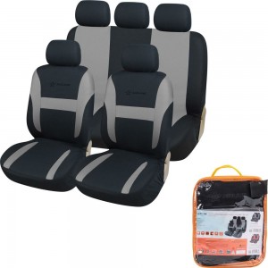 Чехлы для сидений Airline универсальные, RS-3k+, передние/задние, велюр, черный/серый ACS-VP-02