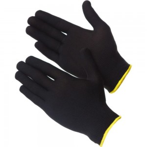 Полиэфирные перчатки Airline черные, с подвесом ADWG006