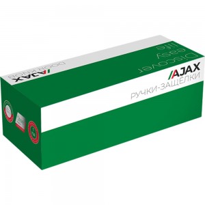 Ручка защелка Ajax 6082 BL-E (кл./фик.) черный 44445