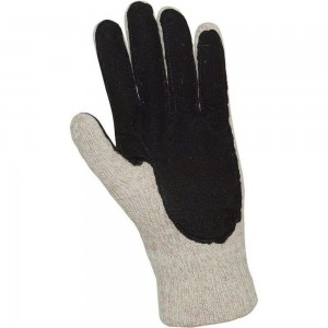 Шерстяные утепленные перчатки АЙСЕР Тинсулейт со спилковыми накладками пер701