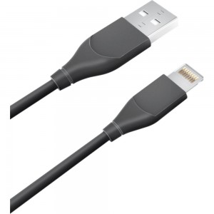 Дата-кабель AKAI USB 2.0 8-pin Apple Lightning черный CE-607B