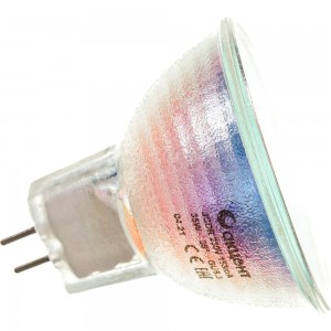 Галогенная лампа АКЦЕНТ JCDR, 230В, 35W, GU5.3, с отражателем и защитным стеклом 4606400204329