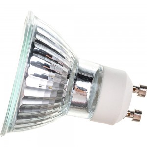 Галогенная лампа АКЦЕНТ JCDRC, 230В, 50W, GU10, с алюминиевым отражателем и защитным стеклом 4606400204374