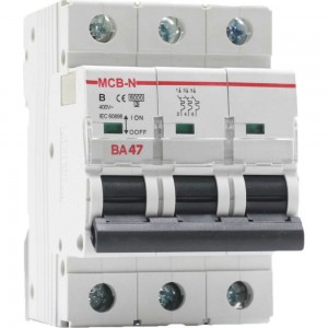 Автоматический выключатель AKEL ВА47-MCB-N-3P-B63-AC 400052