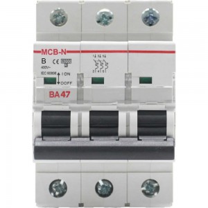 Автоматический выключатель AKEL ВА47-MCB-N-3P-B63-AC 400052
