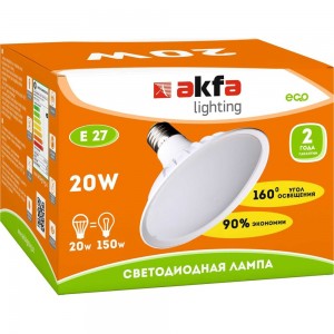 Светодиодная лампа Akfa Lighting АК-UFO-20W 6500K E27 FLUFO200065A