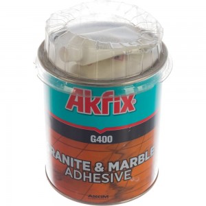 Клей для гранита и мрамора Akfix G400 1 кг MA010