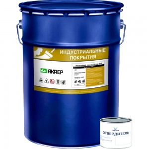 Эпоксидная краска для бетонных полов Акреп 20 кг 0,4 кг серый УТ000010783