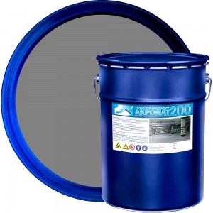 Краска для бетонных полов износостойкая Акромат 200 25 кг, серый 981