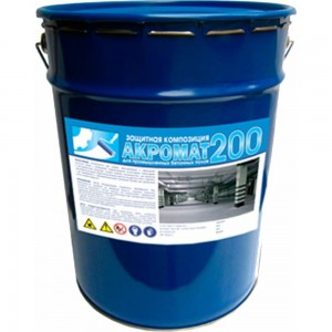 Краска для бетонных полов износостойкая Акромат 200 25 кг, серый 981