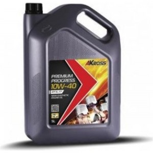 Моторное масло AKross PREMIUM PROGRESS полусинтетическое, 10W-40, SL/CF, 5 л AKS0003MOS